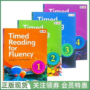 Seed Learning计时阅读训练教材 Timed Reading for Fluency Level 1234 Student Book with audio and Answer Keys全套带音频答案