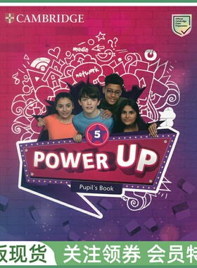 剑桥少儿英语教材 Power Up Level 5 Pupil's Book 五级学生用书 带游戏App cambridge powerup