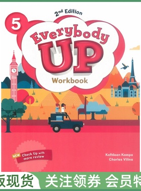 牛津少儿英语教材 Everybody Up 2nd Edition Level 5 Workbook 五级练习册 新版二版美语 oxford