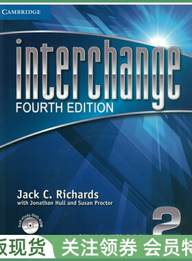 剑桥国际英语教程 Interchange Fourth edition Level 2 Student's Book with Self-study DVD-ROM 二级学生用书带光盘 四版 IC4