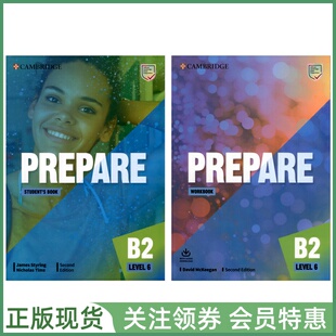 剑桥证书考试备考教材 Prepare B2 Level 6 Student's Book and Workbook Second Edition 六级学生用书练习册 cambridge
