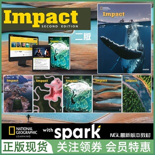 带电子书帐号 NGL American with Spark Edition Impact Second 美音版 新版 二版 国家地理中学英语教材