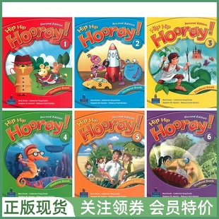 二版 hiphiphooray Hip 学生用书练习册 Longman Pearson Edition Second Hooray 培生朗文少儿英语教材 3H教材