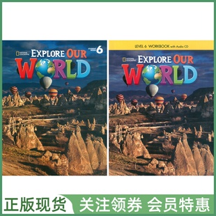 国家地理少儿英语教材 Explore Our World Level 6 Student Book and Workbook with CD 六级学生用书练习册 NGL