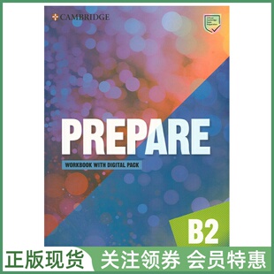 剑桥证书考试备考教材 Prepare B2 Level 6 Workbook with Digital Pack Second Edition 六级练习册带数字资源 cambridge