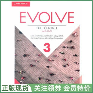 带光盘 cambridge with DVD Contact Level Full 成人教材 剑桥英语口语进展教程 三级学生用书练习册视听练习册合订本 Evolve