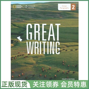 国家地理英语大写作教材 Great Writing Fourth Edition Level 2 Student Book with Online Workbook 二级学生用书带在线 NGL