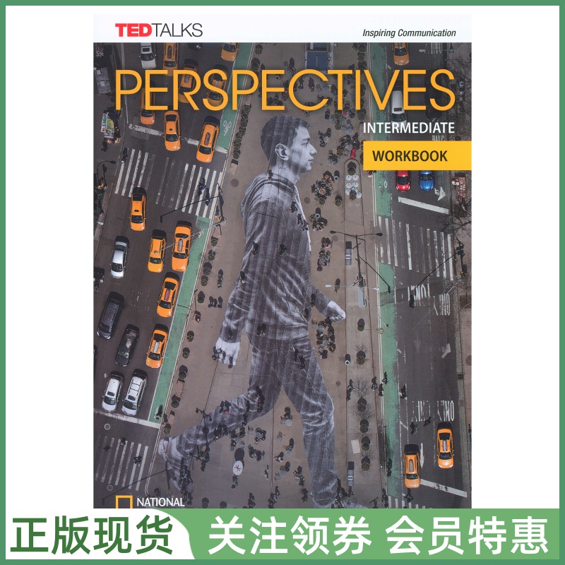 新版国家地理中学英语教材 Perspectives British Intermediate Workbook with Audio CD 二级练习册带光盘 英音版NGL