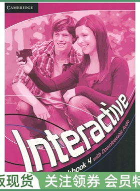 剑桥青少英语教材 Cambridge Interactive Workbook with Downloadable Audio Level 4 四级练习册带音频 中学互动交际