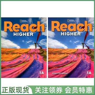国家地理少儿英语教材 Reach Higher Grade 1A Student's Book and Practice Book 一年级上册学生用书练习册 NGL高端小学原版教材
