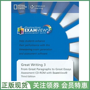 国家地理英语大写作教材 Great Writing Third Edition Level 3 Assessment CD-ROM with ExamView 三级测试软件 NGL