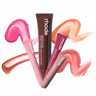 进口美国Rhode海莉有色唇膏口红唇蜜唇彩唇泥保湿ribbon/toast