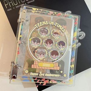 TNT时代少年团三周年亚克力卡册四宫格可爱ins手绘爱豆小卡收纳册