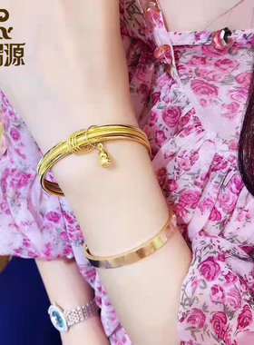 诗瑞源女款足金999手镯