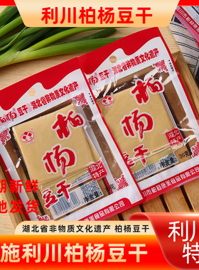 柏杨豆干利川康美柏杨坝即食麻辣豆腐干酒吧清吧夜市葱白豆干零食