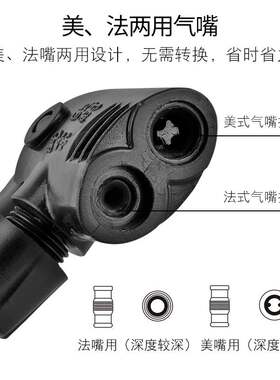 洛克兄弟打气筒自行车高压家用汽车充篮球山地电动摩托车单车配件