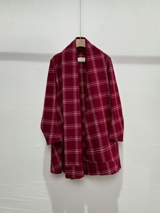 专柜价5750【奥F系列】2025秋休闲百搭裙式短大衣品牌折扣女装