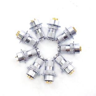 BERM 10Y 10芯 圆形法兰盘航空插连接器插头插座30mm 贝尔美BEM30