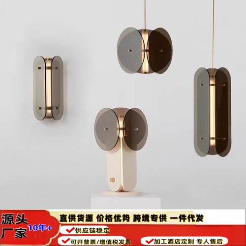 跨境意式设计感主卧室床头吊灯玄关样板房过道艺术餐厅岛台吧台灯