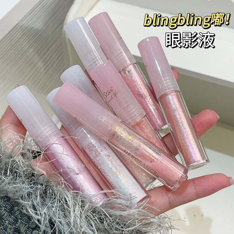 新款推荐~星钻柔幻眼影液珠光细闪一滴泪卧蚕提亮高光液体眼影女