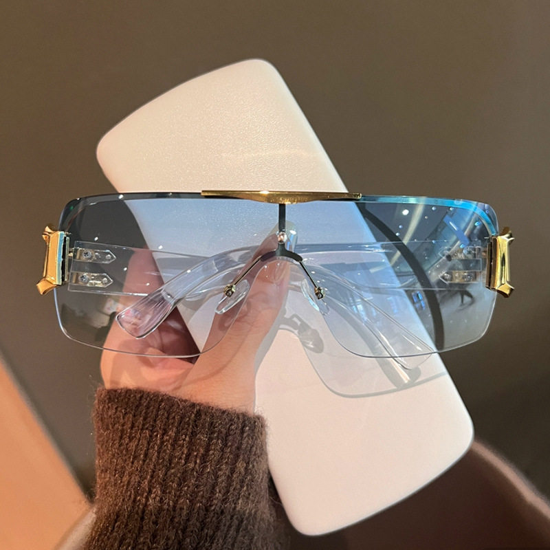 英国coopkoop欧美大框太阳镜男士新款yk未来感切边墨镜司机驾驶