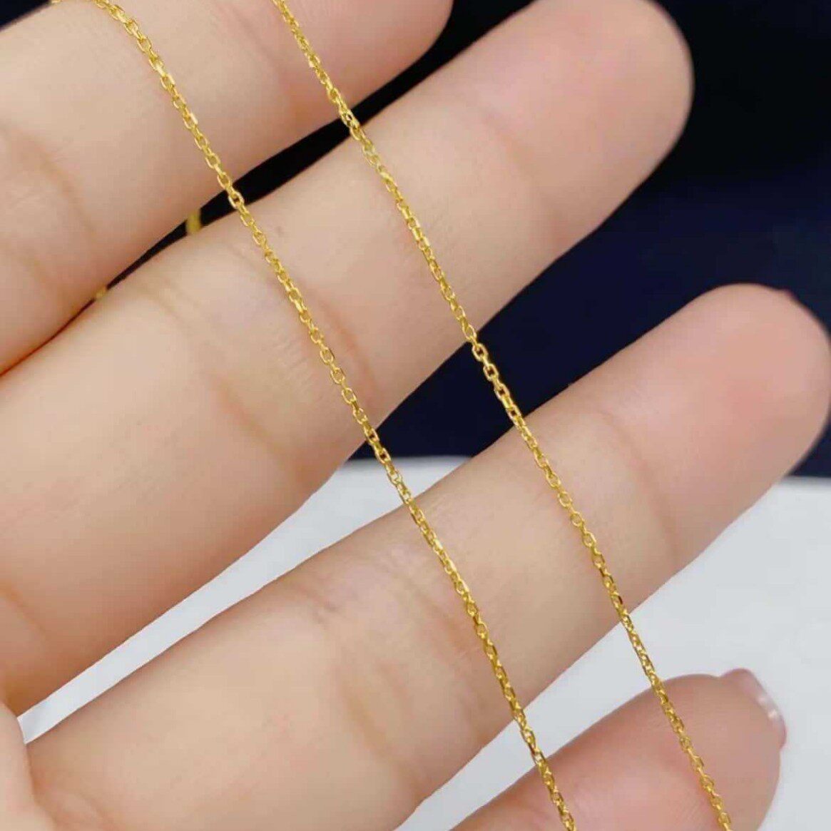 国风china chic s925银镀18k金项链 锁骨链高级感十字车花链极简