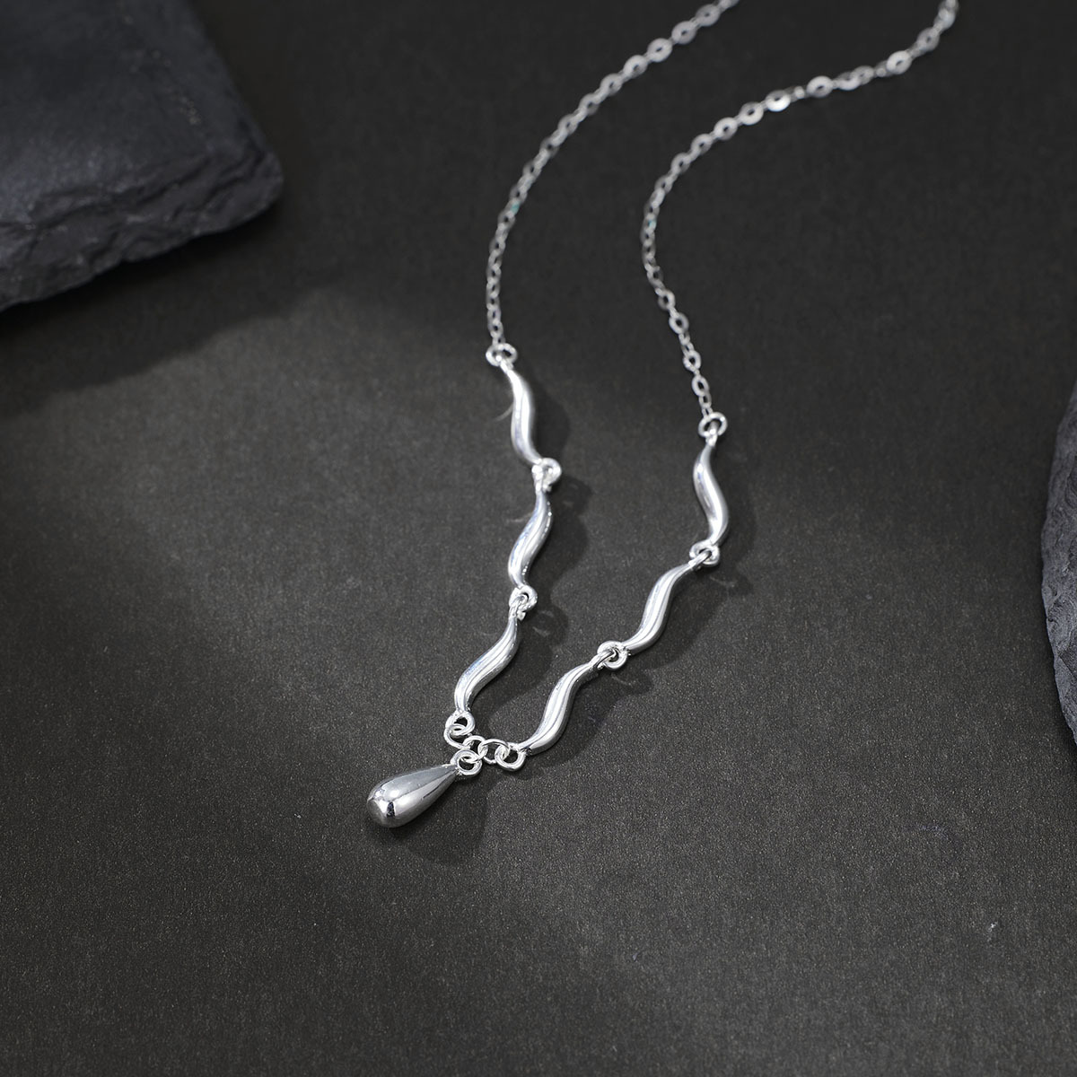 英国coopkoop高级感水滴项链女s925银新款小众轻奢设计感精致