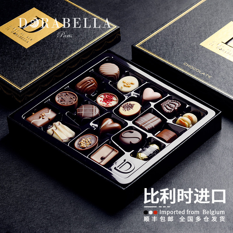 比利时进口巧克力送女朋友妈妈母亲男生日零食礼盒520情人节礼物