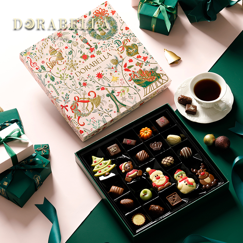 圣诞节糖果礼盒装送女生朋友男孩进口巧克力儿童小零食品伴手礼物