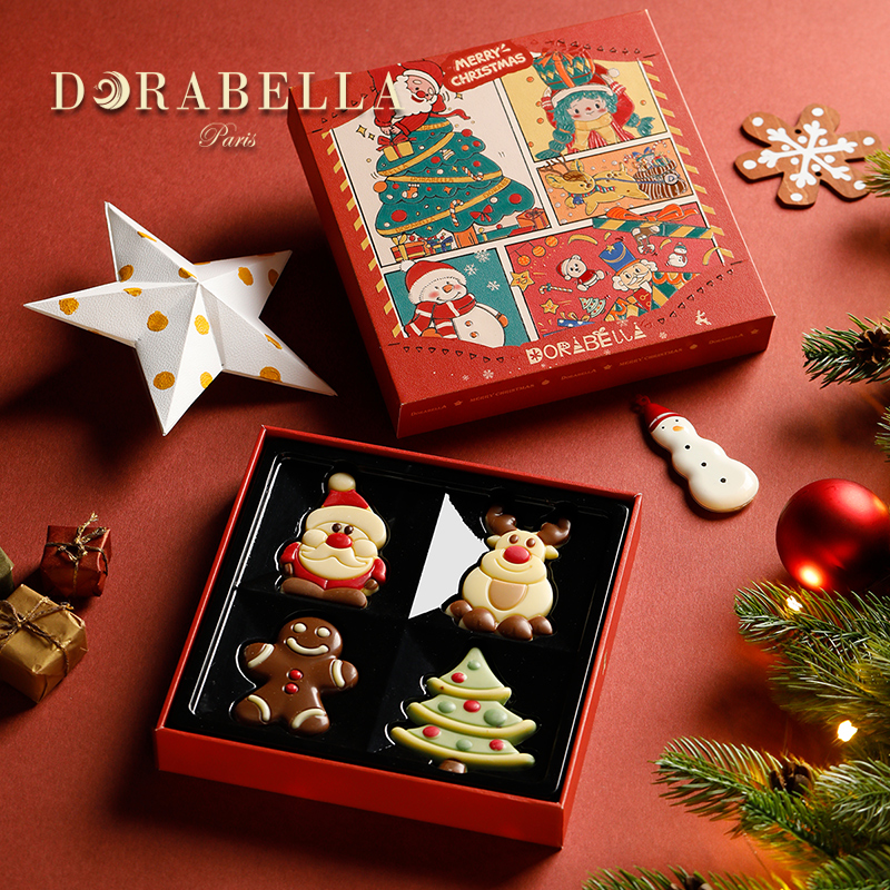 比利时进口巧克力礼盒送女生朋友男孩儿童糖果零食圣诞节限定礼物