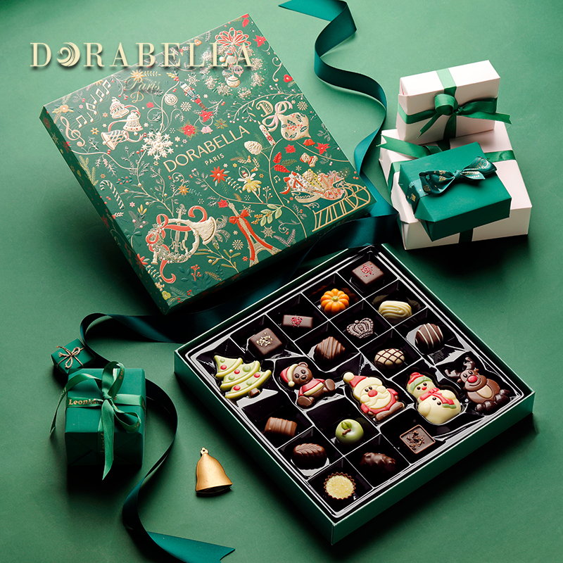 圣诞节糖果礼盒装送女生朋友男孩进口巧克力儿童小零食品伴手礼物