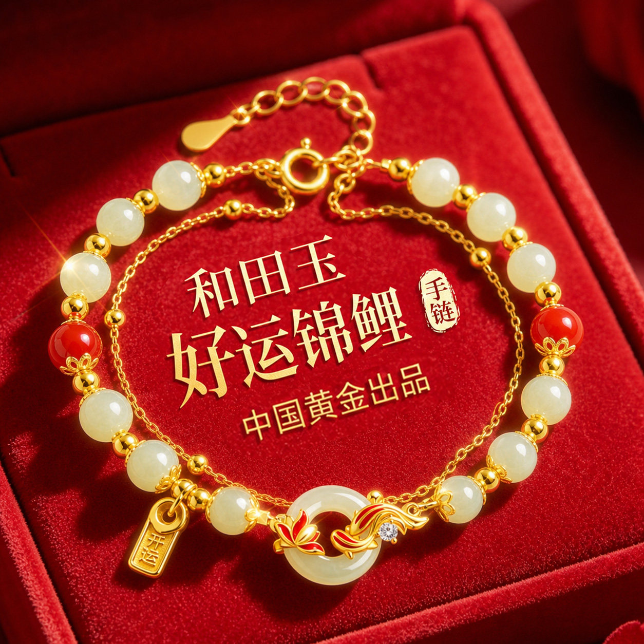 【中国黄金】玉见锦鲤好运莲莲图片