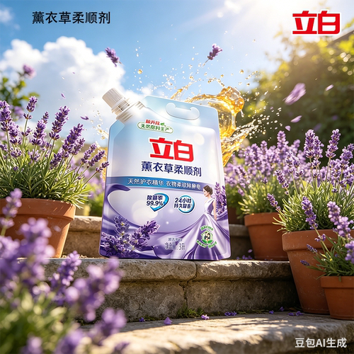 立白薰衣草柔顺剂除菌护衣防静电