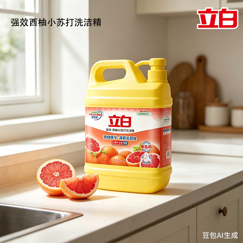 立白洗洁精清新去异味食品用