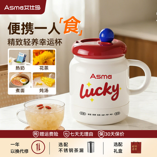 艾仕玛幸运杯电炖杯小型便携烧水