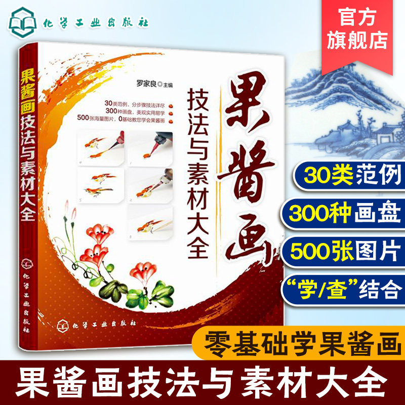 果酱画技法与素材大全书 罗家良 盘饰围边造型装盘创意造型设计 果酱画造型参考线条花草蔬果器物鱼虫 果酱画知识分步技法装盘书籍
