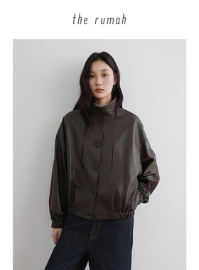 the rumah 进口羊皮立领羊皮夹克 敲细腻！ 两穿飞行员夹克外套