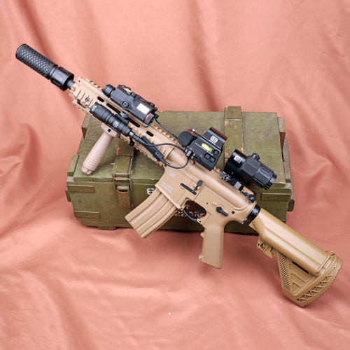 ATM新款HK416D真实空挂仿真后座力火控芯片可编程电动连发玩具枪