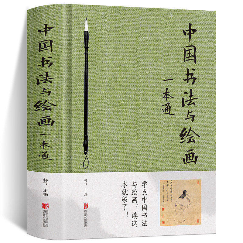 中国书法与绘画一本通正版精装彩色图解零基础国画入门写意花鸟临摹初学者自学水墨山水画中国画册笔墨色彩技法美术绘画教学书籍