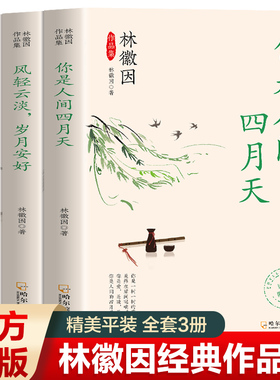 全套3册林徽因文集 你是那人间四月天风轻云淡岁月安好谁把古城筑成了浮生 诗集散文小说作品全集 民国三大才女之一女性人物传书籍