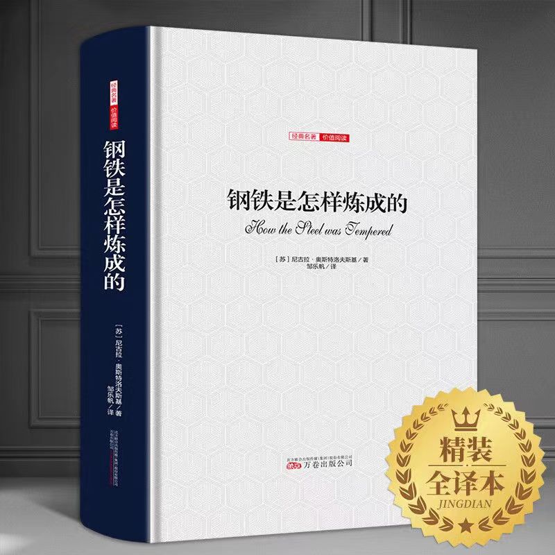 钢铁是怎样炼成的 精装正版中文全译本名家名译完整无删减尼古拉奥斯洛夫斯基原著初高中必读书目世界经典文学名著畅销书籍排行榜