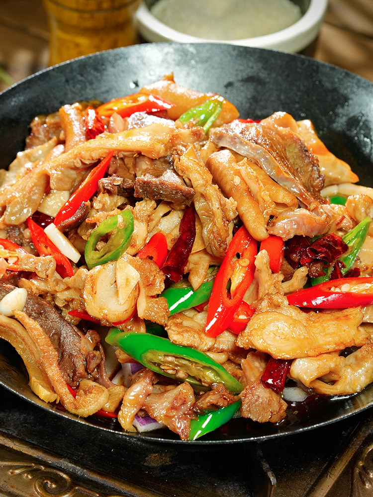 干锅牛杂250g酒店半成品特色菜饭店餐饮快手预制菜商用私房速食材