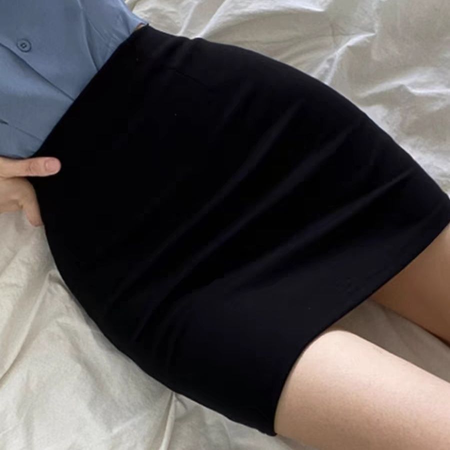 高个子包臀短裙紧身弹力防走光性感ol职业装一步裙高腰百搭半身裙