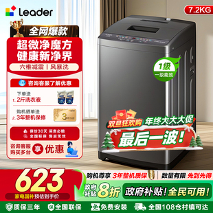 次日达 换新补贴海尔统帅7.2kg家用出租小型全自动波轮洗衣机一级