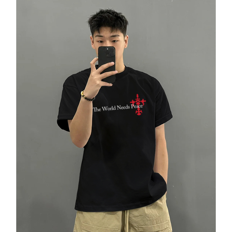 夏季新款简约cleanfit圆领短袖男