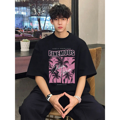 美式潮流设计感vintage重磅短袖