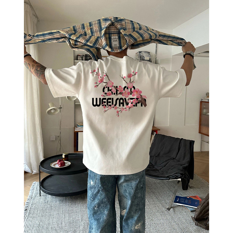 美式潮牌嘻哈cleanfit短袖t恤男