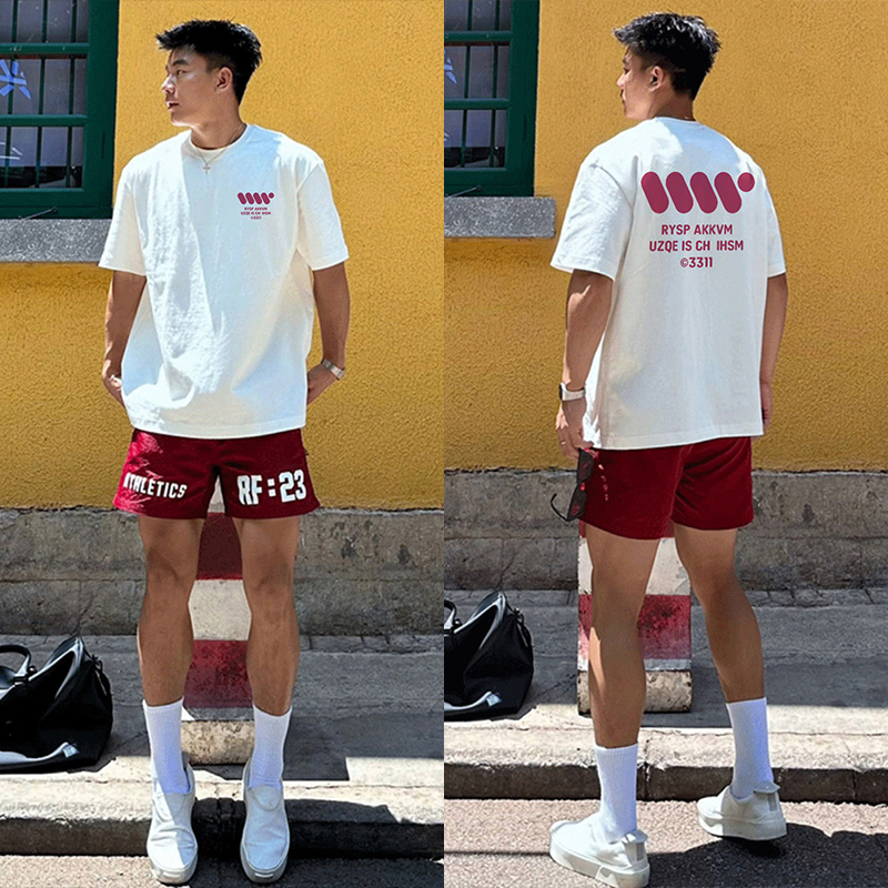 美式潮牌重磅纯棉宽松短袖T恤