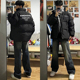 潮牌保暖抗风90白鸭绒羽绒服黑色慵懒感男款 ins冬季 美式 痞帅外套