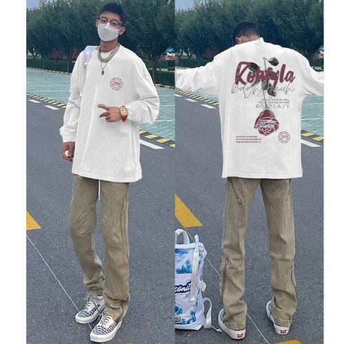 长袖美式街头男早秋休闲